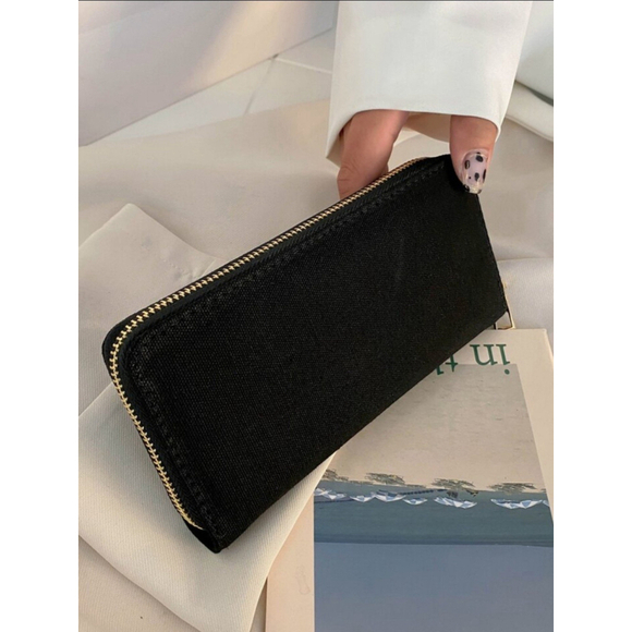 Playing Card Pattern Wallet In Black - Picture 5 of 9